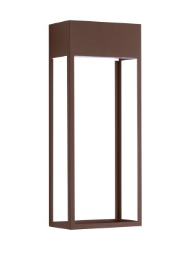 Nova Luce Moby - Außenwandleuchte - 16 x 40 x 9 cm - 20W LED inkl. - IP65 - corten