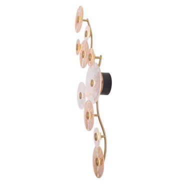 Maxlight Allure - Wandanbauleuchte - 47 x 123,5 cm - 10 x 4,3W LED inkl. - matt gold