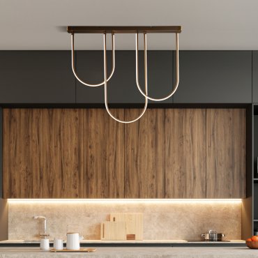 Searchlight Chime - Deckenleuchte - 100 x 92 cm - 35W dimmbare LED inkl - Bronze