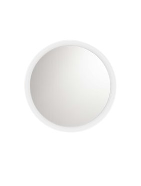 Nova Luce Onar - Spiegel mit Beleuchtung - Ø 58 x 6 cm - 21W LED inkl. - Sand Weiß