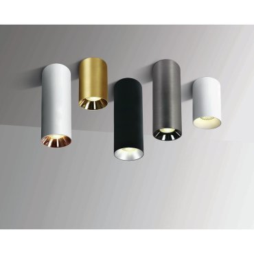 ONE Light Chill Out Cylinder GU10 - Aufbaustrahler 1L - Ø 7,5 x 25 cm - schwarz