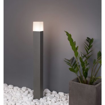 Nova Luce Stick - Gartenleuchte - 7,6 x 7,6 x 80 cm - IP54 - dunkelgrau