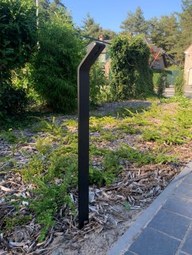 Artdelight Koloa - Gartenleuchte - 11 x 6 x 80 cm - 6W LED inkl. - IP54 - schwarz