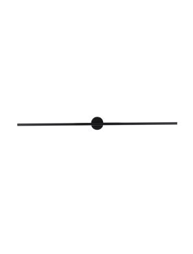 Nova Luce Cretel - Wandleuchte - 90 x 8,3 x 1,5 cm - 15W LED inkl. - IP44 - schwarz