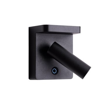 Maxlight Lofer - Wandleuchte mit Schalter - 9 x 7 x 11 cm - 7W LED inkl. - schwarz