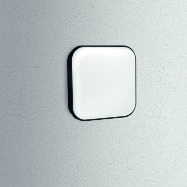 Century Italia Simply - Wand-/Deckenleuchte - 15 x 6,2 x 15 cm - 16W LED inkl. - IP65 - schwarz