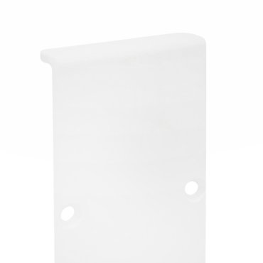 Nova Luce - lineares Beleuchtungsprofil - Endkappe - weißer Aluminiumrahmen