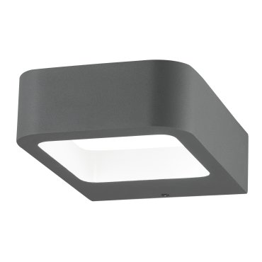 Nova Luce Acqua - Außenwandleuchte - 12 x 18 x 5 cm - 6W LED inkl. - IP54 - dunkelgrau
