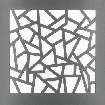 Nova Luce Zenith - Außenwandleuchte - 23 x 9,5 x 26,4 cm - IP44 - dunkelgrau