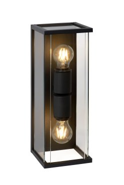 Lucide Claire - Außenwandleuchte - 14 x 14 x 40 cm - IP54 - anthrazit