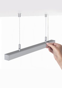 KLUS RD-1 - Montageset inklusive Kabel 150cm - satiniert silber