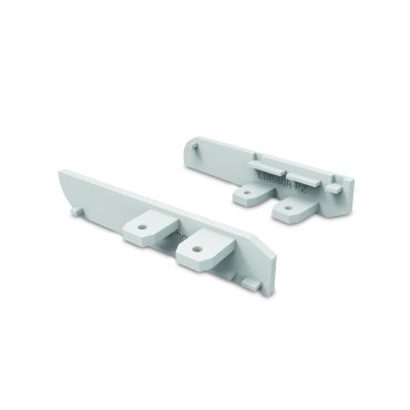 ONE Light - Aluminium-Sockelleistenprofil - 1,6 x 8 cm - 200 cm Länge - weiß
