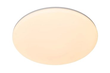 Lucide Olson - Deckenleuchte - Ø 45 x 4,5 cm - 45W LED inkl. - einstellbare Lichtfarbe - IP44 - opal und weiß