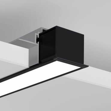 Klus Lokom - LED-Einbauprofil - 3,02 x 2,45 cm - schwarz