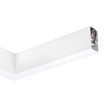 Nova Luce Dido - lineares Lichtprofil - 34,5 x 3,8 x 7 cm - 20W LED inkl. - weiß - warmweiße Lichtfarbe