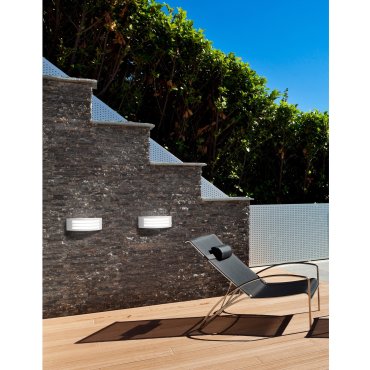 Nova Luce Zenith - Außenwandleuchte - 30,5 x 9 x 10,5 cm - IP44 - weiß