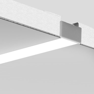 KLUS Giza-ll-t - LED-Einbauprofil für 16mm Gipskarton - 2,6 cm Fensterbreite - Aluminium