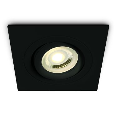 ONE Light Dual Ring Range - Einbaustrahler - 94 x 94 mm, Ø 80 mm Einbaumaß - schwarz