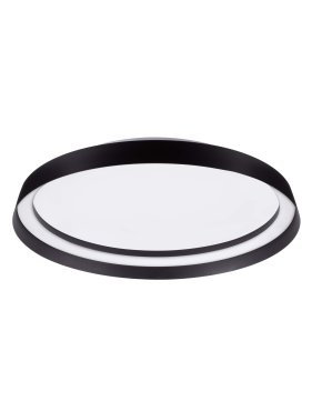 Nova Luce Ormi - Deckenleuchte - Ø 45 x 7 cm - 38W dimmbar LED inkl. - Sand schwarz