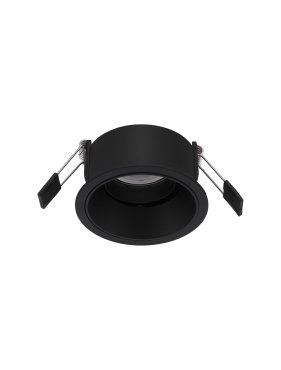 Nova Luce Reina - Einbaustrahler - Ø 90 mm x 49 mm, Einbaumaß Ø 75 mm - schwarz