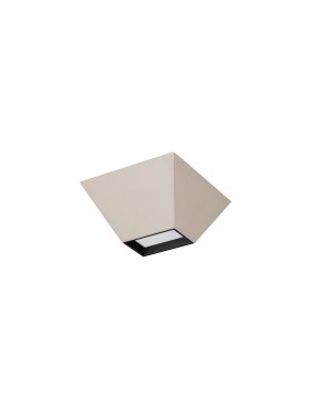 Nova Luce Utopia - Deckenleuchte - 15 x 6,5 x 15 cm - 9W LED inkl. - beige