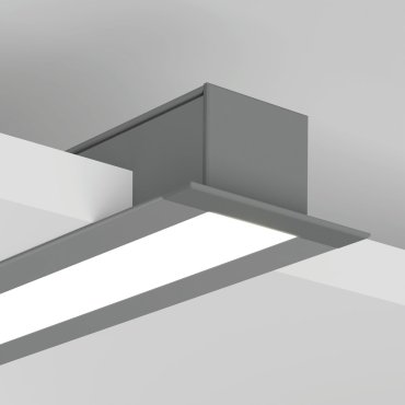 Klus Larko - LED-Einbauprofil - 4,62 x 2,45 cm - silber eloxiert