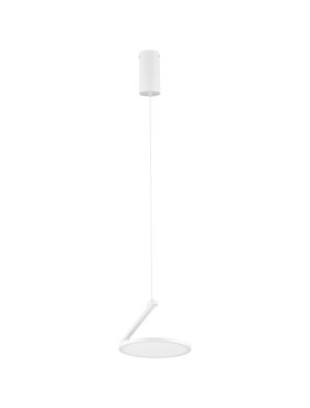Nova Luce Opi - Hängelampe - Ø 20 x 260 cm - 14W LED inkl. - Sand weiß