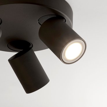 Projectlight Phoebe - Aufbaustrahler 3L - Ø 21 x 7 cm - schwarz