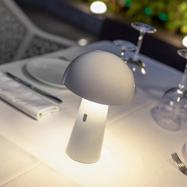 New Garden Shitake - Tischleuchte - Ø16,5 x 25,5 cm - 7,5W LED inkl. - IP44 - weiß
