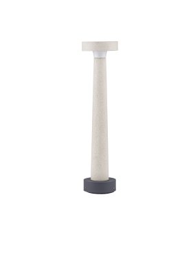 Nova Luce Cram - Gartenpfosten - Ø 11,5 x 50 cm - 5W LED inkl. - IP65 - Sand