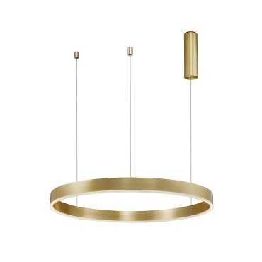 Nova Luce Motif - Hängeleuchte - Ø 80 x 120 cm - 50W LED mit Dimmfunktion über Fernbedienung inkl. - Messing gold