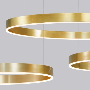 Nova Luce Motif - Pendelleuchte - Ø 60 x 120 cm - 40W dimmbare LED inkl - Messing gold