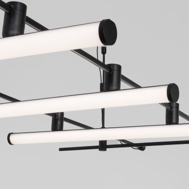Nova Luce Zeon - Lichtpunkt Magnetschienensystem - 75,5 x 10 cm - 20W LED inkl. - Sand schwarz