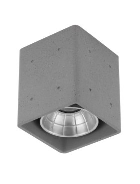 Nova Luce Ritz - Deckenleuchte für den Außenbereich -10,2 x 12 x 10,2 cm - 10W LED inkl. - IP65 - grau