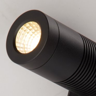 Projectlight Bruno - Bodenstrahler auf Erdspieß - 5,2 x 28,5 cm - 8W LED inkl. - 220V/240V - IP67 - mattschwarz