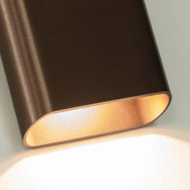 Artdelight Diaz Large - Wandleuchte - 4 x 14,5 x 20 cm - 2 x 6W LED inkl. - IP65 - gebürstete Bronze