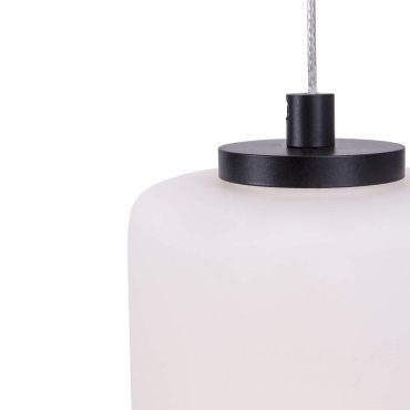 Maxlight Akiko - Hängeleuchte - Ø 20 x 180 cm - 23W LED inkl - schwarz und opal