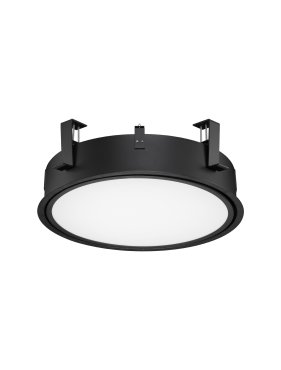 Nova Luce Perfect Profile Trimless - Einbaustrahler mit Fernbedienung (inkl.) - Ø 440 mm, 420 mm Einbaumaß - 24W dimmbare LED inkl. - 2700K-6000K - schwarz