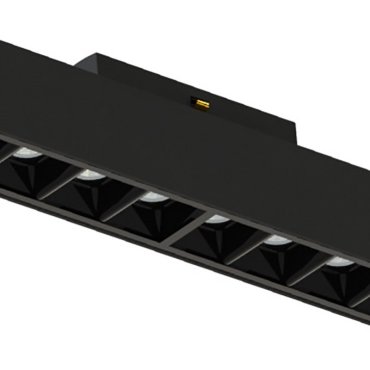 Nova Luce Este - Leuchte für Magnetprofilsystem - 26,9 x 3,5 x 5,1 cm - inkl. 15W LED - schwarz - Lichtfarbe warmweiß
