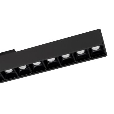 Nova Luce Este - Leuchte für Magnetprofilsystem - 40,2 x 3,5 x 5,1 cm - 22W LED inkl. - schwarz - warmweiße Lichtfarbe