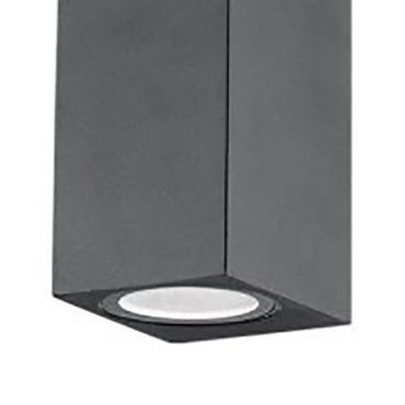 Nova Luce Nero - Außenwandleuchte - 6,7 x 8 x 15 cm - IP54 - dunkelgrau