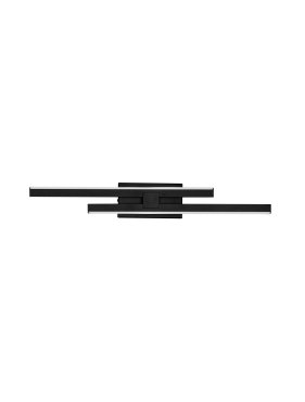 Nova Luce Amica - Wandleuchte - 6 x 8 x 53,5 cm - 12W dimmbar LED inkl. - sand schwarz