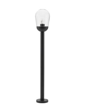 Nova Luce Omika - Gartenpfosten - Ø 15 x 97 cm - IP54 - dunkelgrau