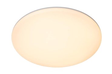 Lucide Olson - Deckenleuchte - Ø 35 x 4,7 cm - 36W LED inkl. - einstellbare Lichtfarbe - IP44 - opal und weiß