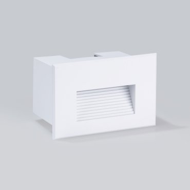 Nova Luce Polka - Wandeinbauleuchte - 12 x 8 x 7,4 cm - 4W LED inkl. - IP65 - Sand Weiß