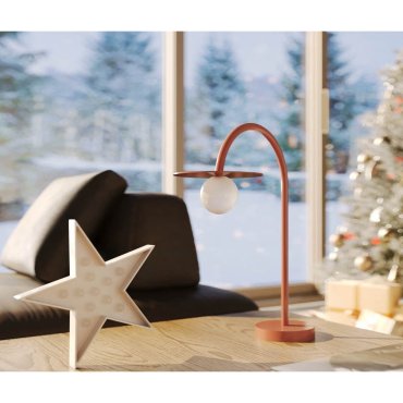 Maxlight Enigma - Tischleuchte - 39 x 45 cm - 2W LED inkl - rot