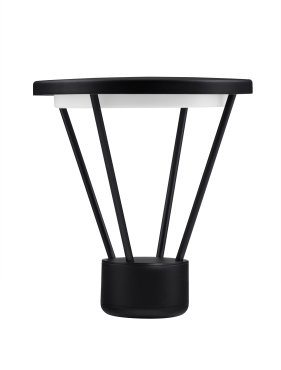 Nova Luce Virtus - Gartenpfosten - Ø 30 x 33 cm - 16W LED inkl. - IP65 - dunkel anthrazit