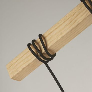 Searchlight Woody - Hängeleuchte - 100 x 150 cm - schwarz und braun