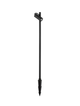 Nova Luce Darma - Gartenpfosten - Ø 11 x 85 cm - 7W LED inkl. - IP65 - Sand schwarz