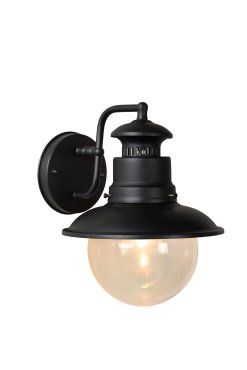Lucide Figo - Außenwandleuchte - 21,5 x 24 x 26,8 cm - IP44 - schwarz